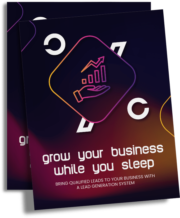Cover mockup of "Grow Your Business While You Sleep"
