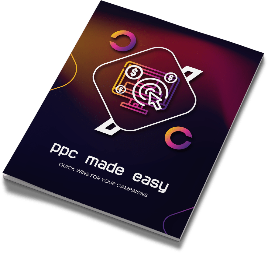 Cover mockup of "PPC Made Easy"