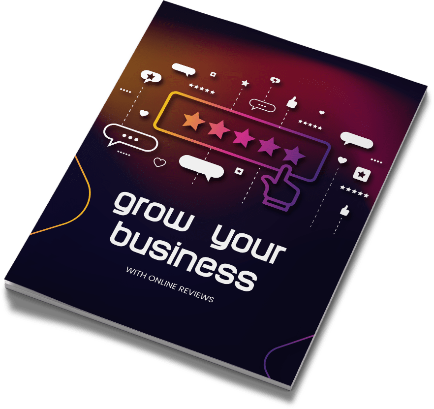 Cover mockup of "Grow Your Business Online With Online Reviews"